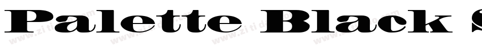 Palette Black SSi Black字体转换